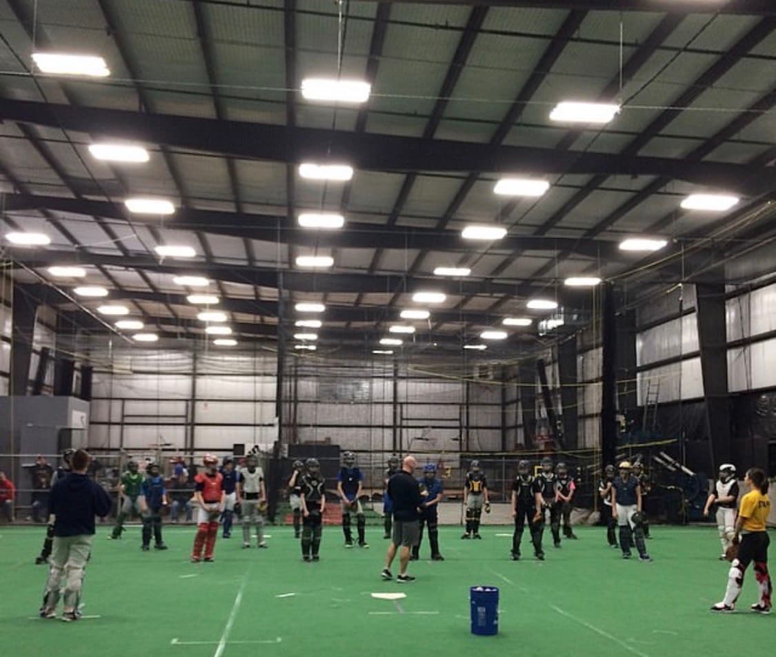 Athletes training at Redwoods Baseball and Softball Club